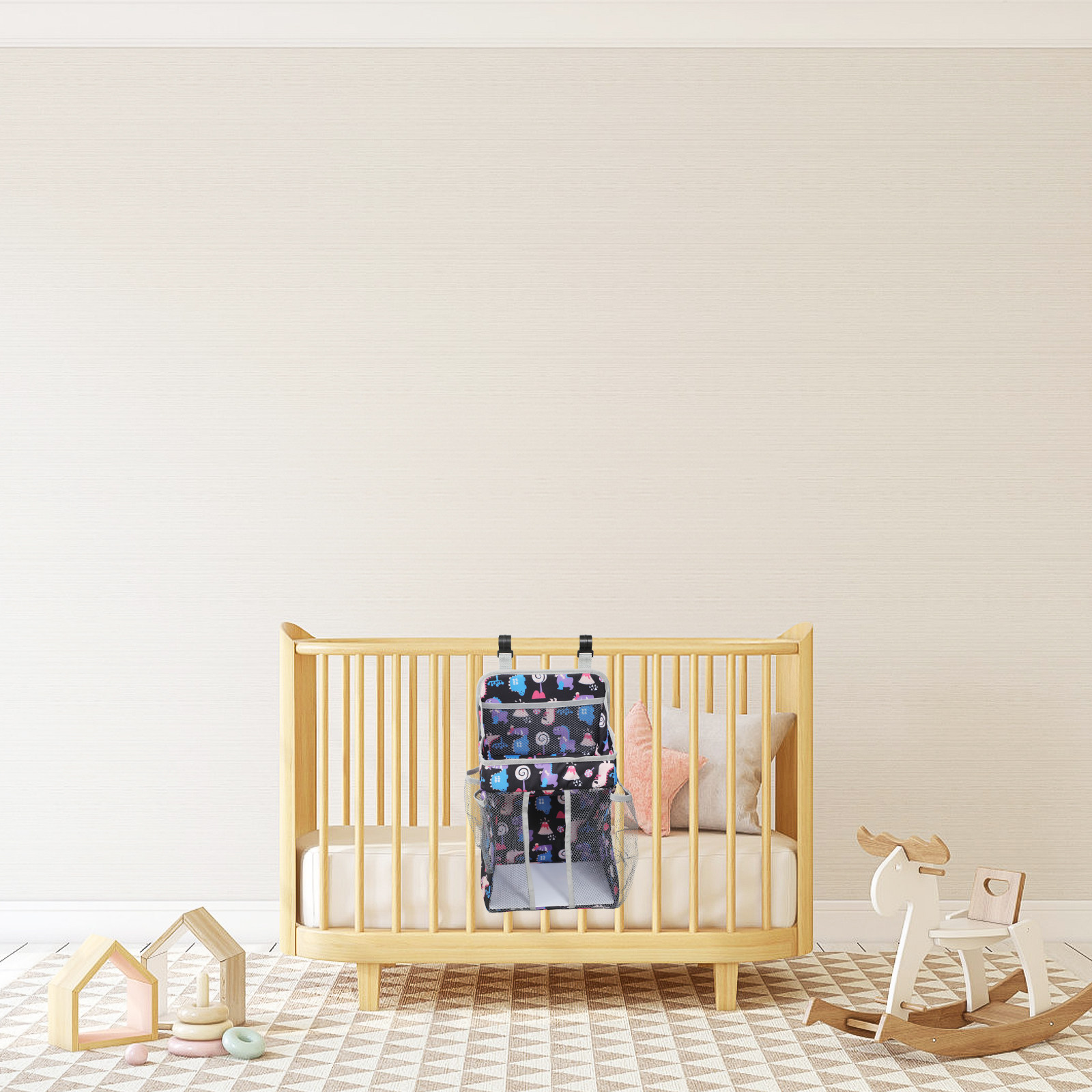 Baby Nursery Organizer - Nappy Bags Nursery Storage Baby Crib