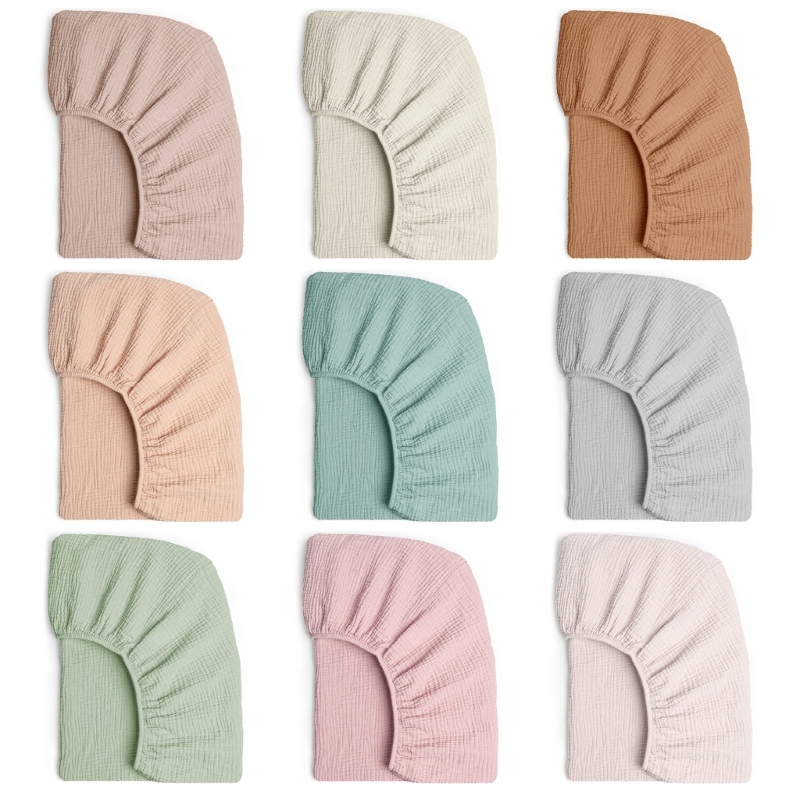 Baby Nursery Carpet - Soft Breathable Muslin Cotton Baby Fitted
