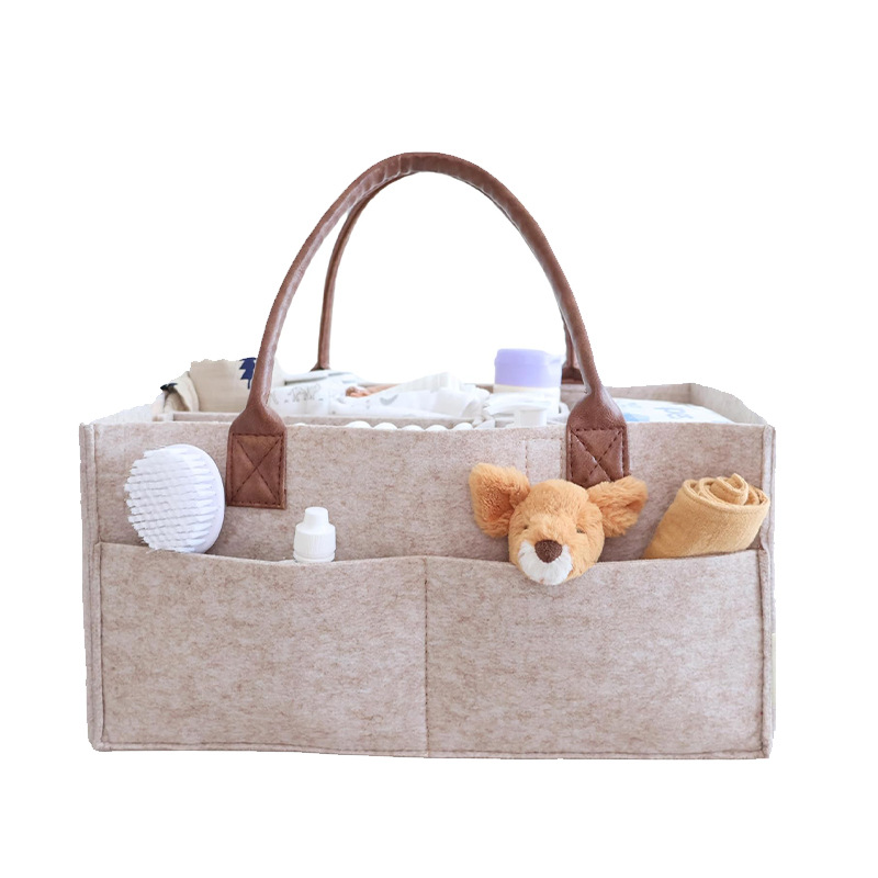 Baby Nursery Organizer - Baby Felt Storage Nursery Organizer Basket