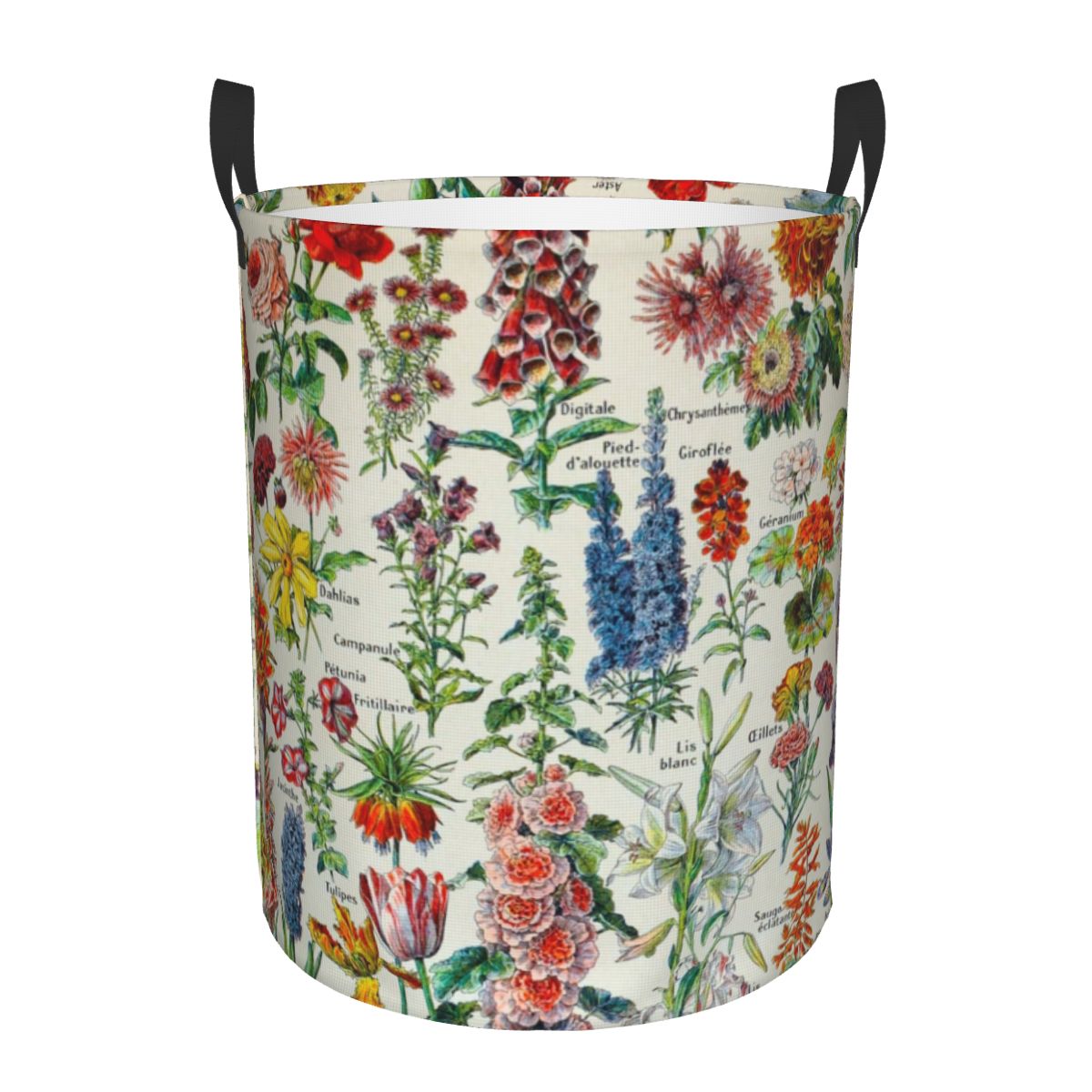 Baby Nursery Hamper - Custom Adolphe Millot HD Fleurs Laundry