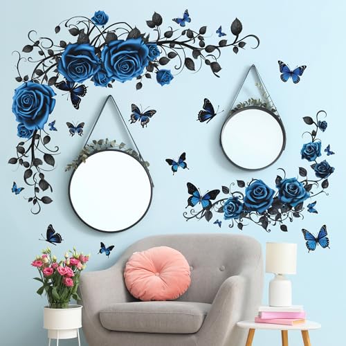 Baby Nursery Plants - Blue Rose Butterfly Vine Border Wall