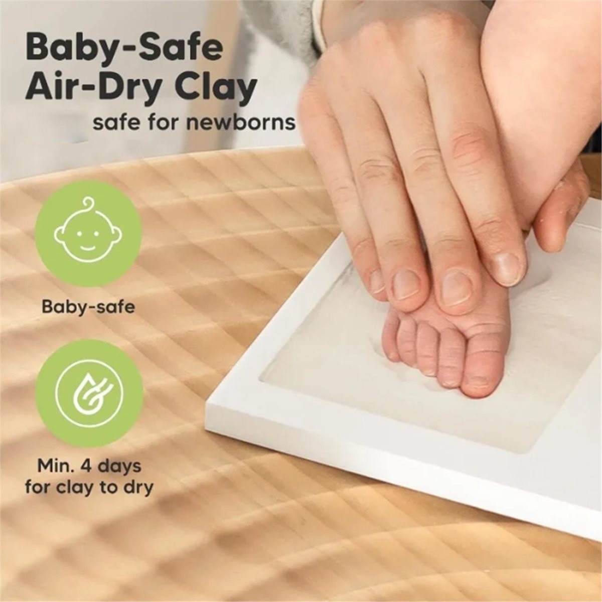 Baby Nursery Essentials - Y69A Baby Handprint & Footprint Keepsake