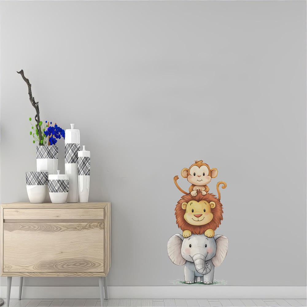 Cute Forest Animals Wall Stick - Baby Nursery Vinyl 评论和价格
