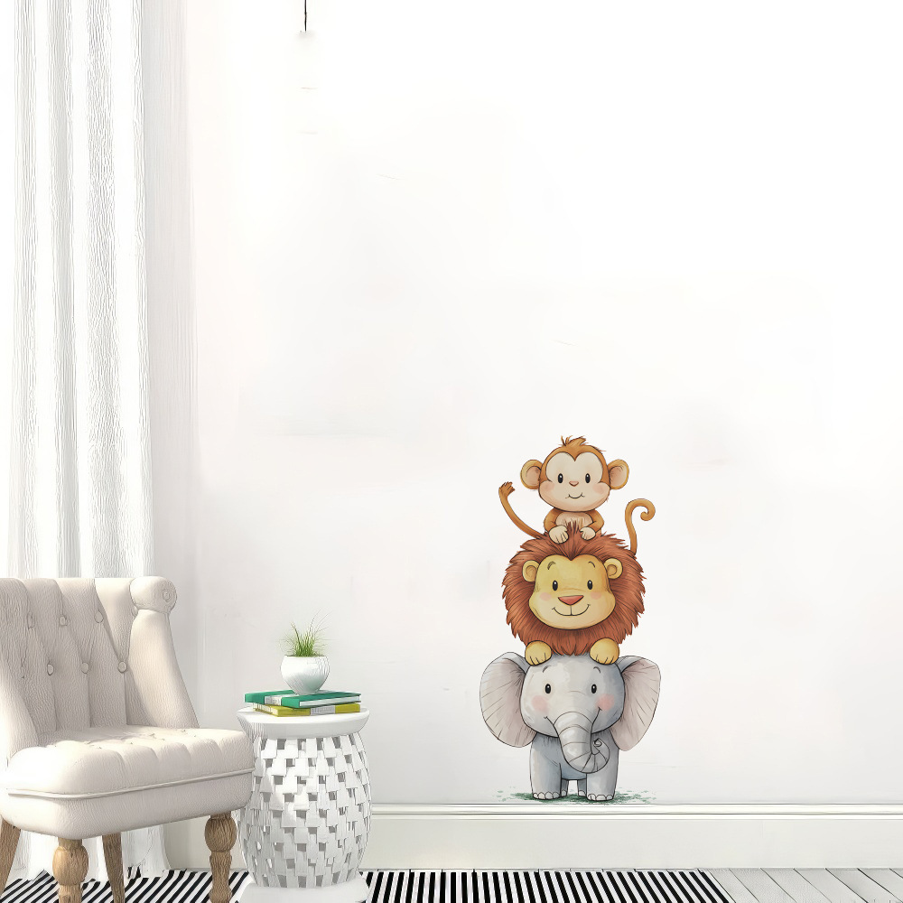 Cute Forest Animals Wall Stick - Baby Nursery Vinyl 评论和价格