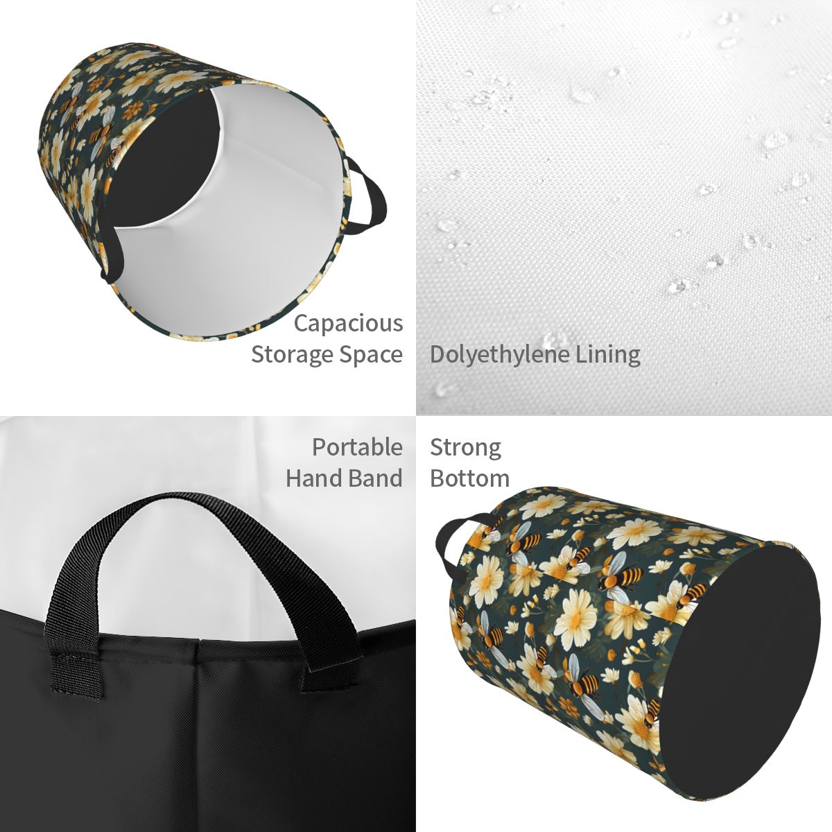 Honeycomb And Bee Pattern Laun - Baby Nursery Hamper 评论和价格