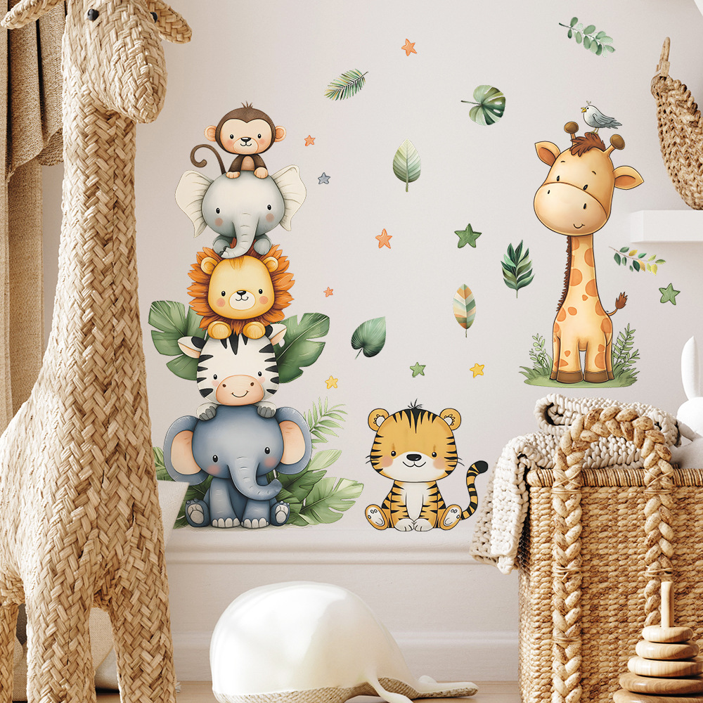 Boho Forest Animals Wall Stick - Baby Nursery Vinyl 评论和价格