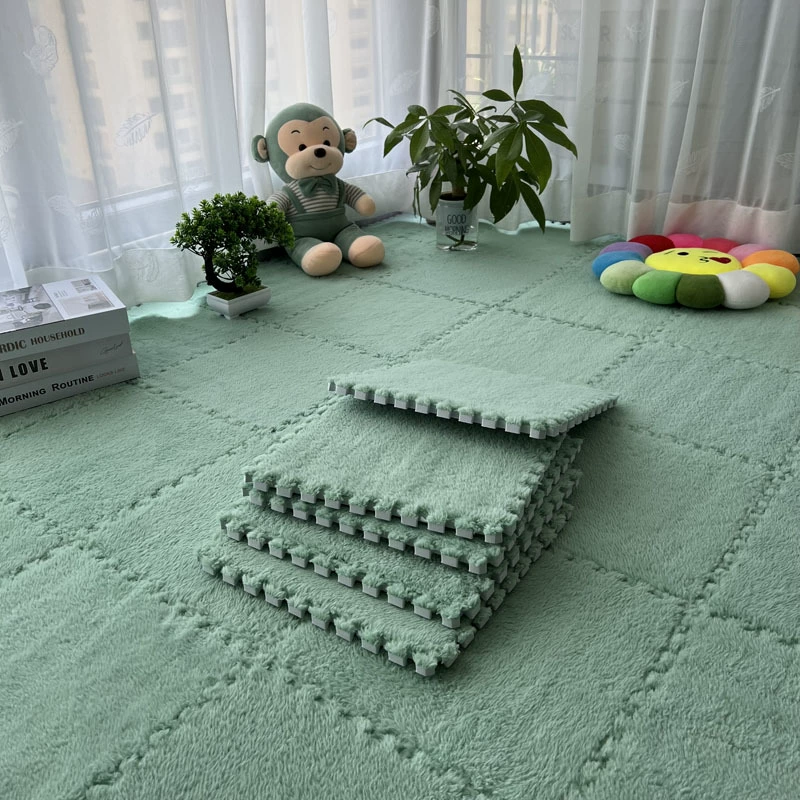 Soft Fluffy Puzzle Foam Floor  - Baby Nursery Carpet 评论和价格