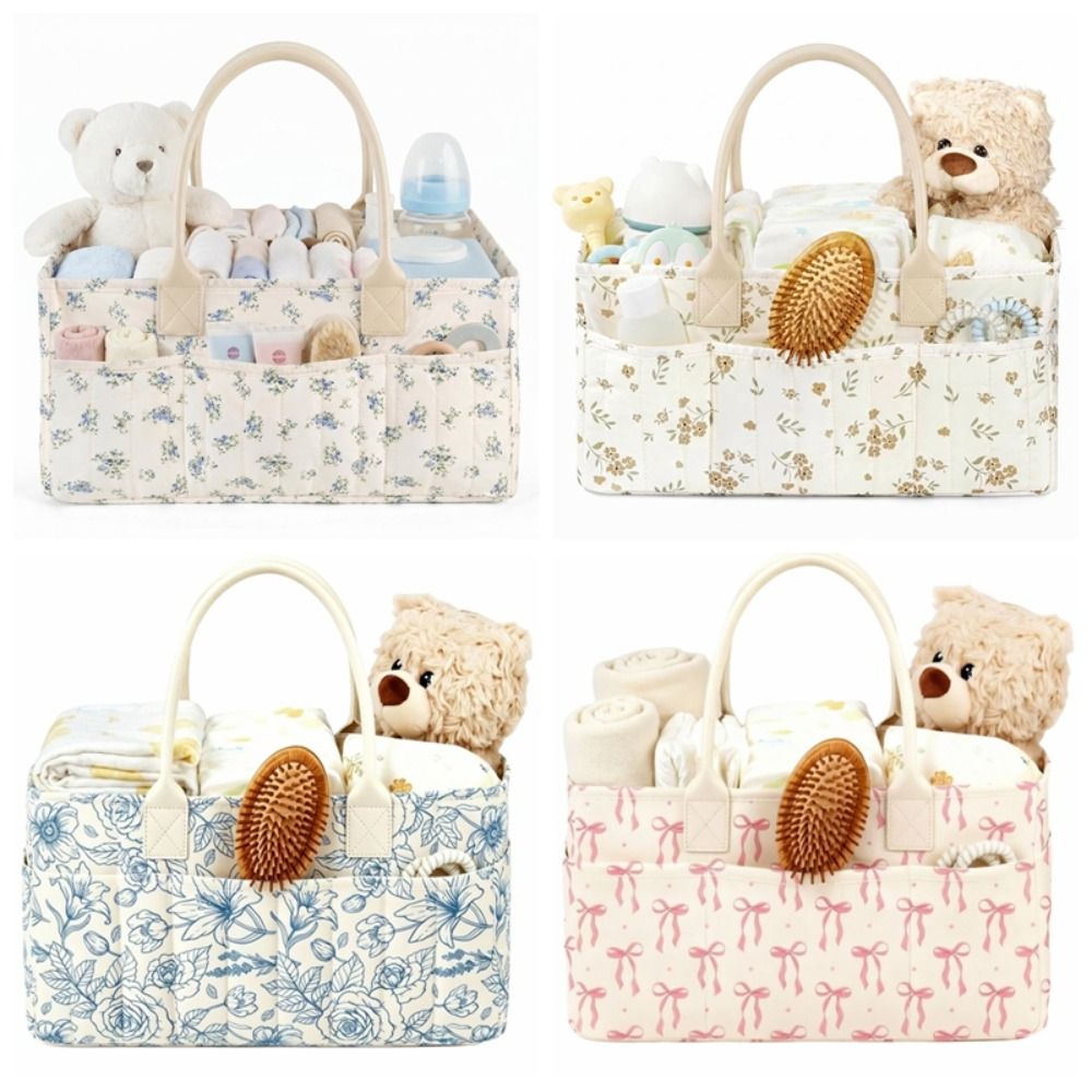 Floral Baby Diaper Caddy Organ - Baby Nursery Essentials 评论和价格