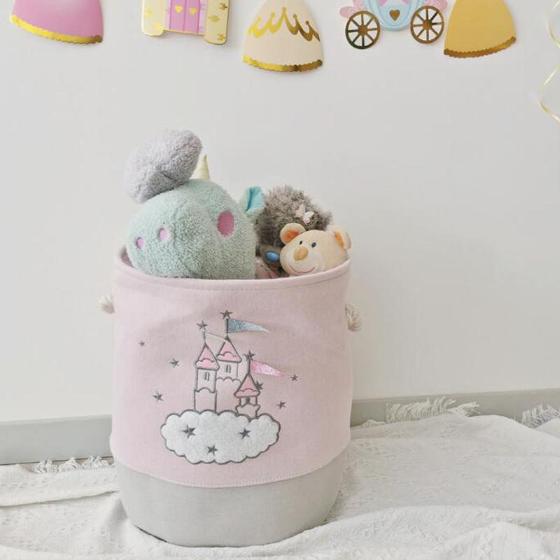 Large Pink Laundry Basket Kids - Laundry Hamper Nursery 评论和价格