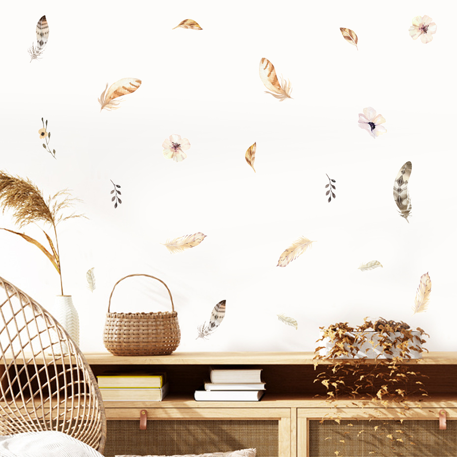 Boho Dry Leaves Cotton Botanic - Baby Nursery Plants 评论和价格
