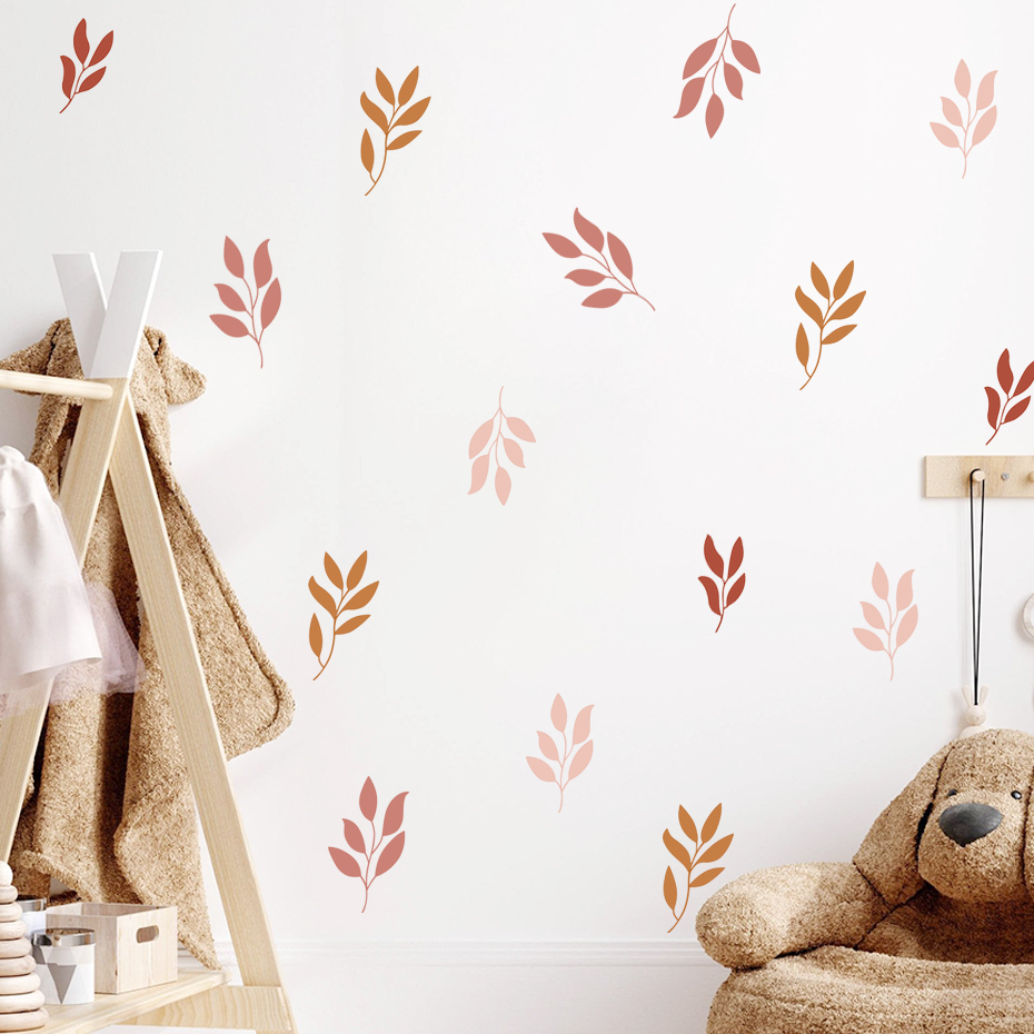 Boho Dry Leaves Cotton Botanic - Baby Nursery Plants 评论和价格