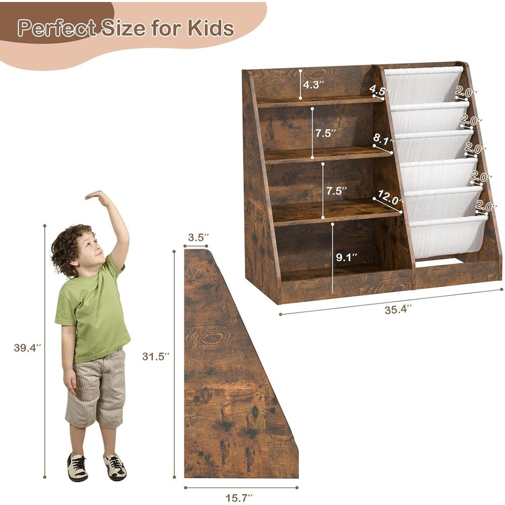 HedoAjim Kids Bookshel or Bedr - Baby Nursery Bookcase 评论和价格