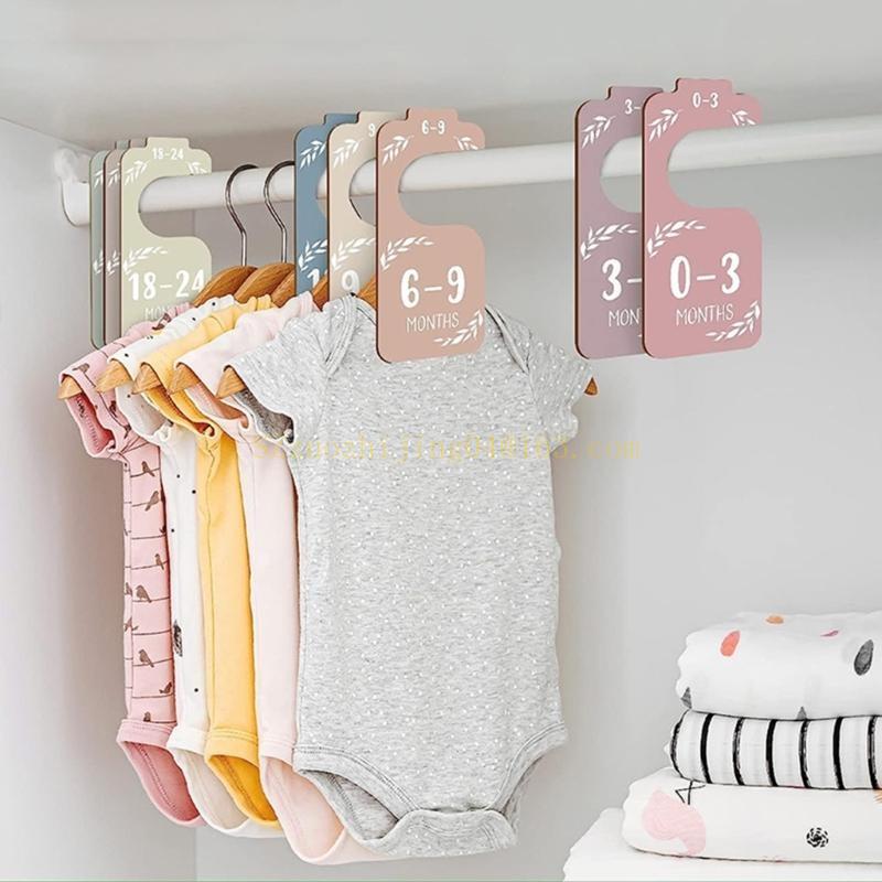 Set of 8 Baby Closet Wooden Di - Baby Nursery Closet 评论和价格
