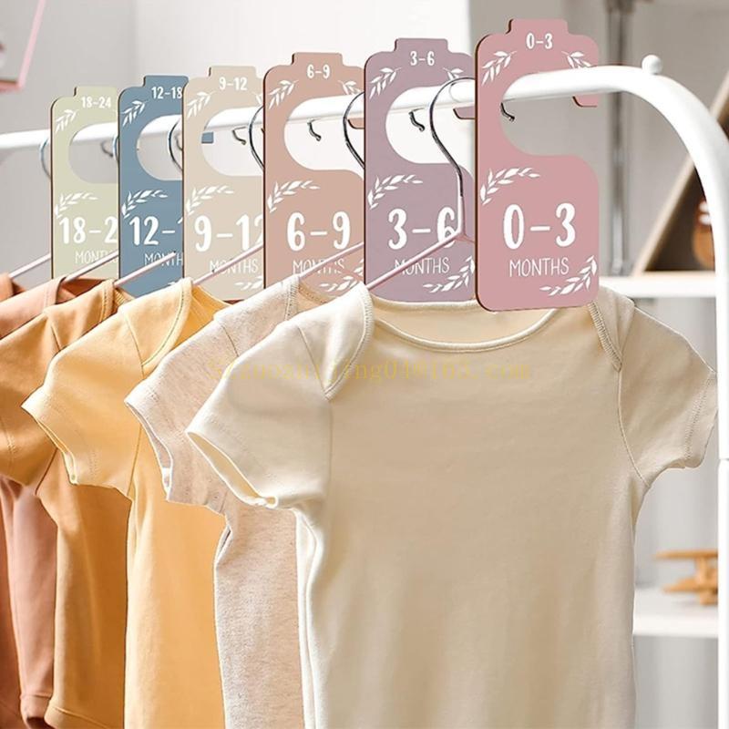 Set of 8 Baby Closet Wooden Di - Baby Nursery Closet 评论和价格