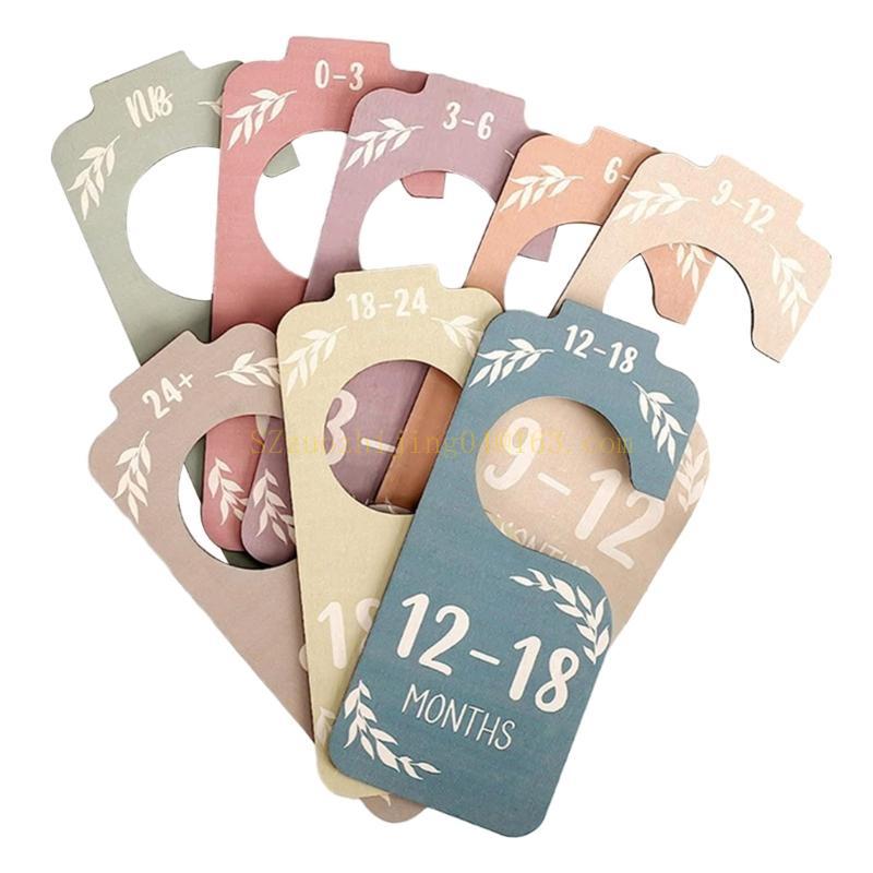 Set of 8 Baby Closet Wooden Di - Baby Nursery Closet 评论和价格