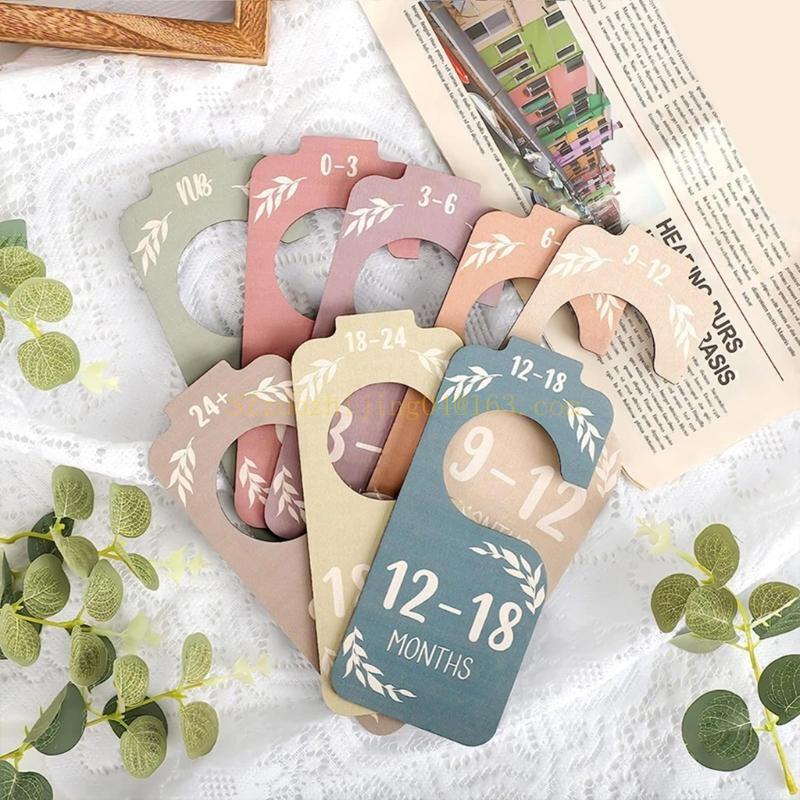 Set of 8 Baby Closet Wooden Di - Baby Nursery Closet 评论和价格