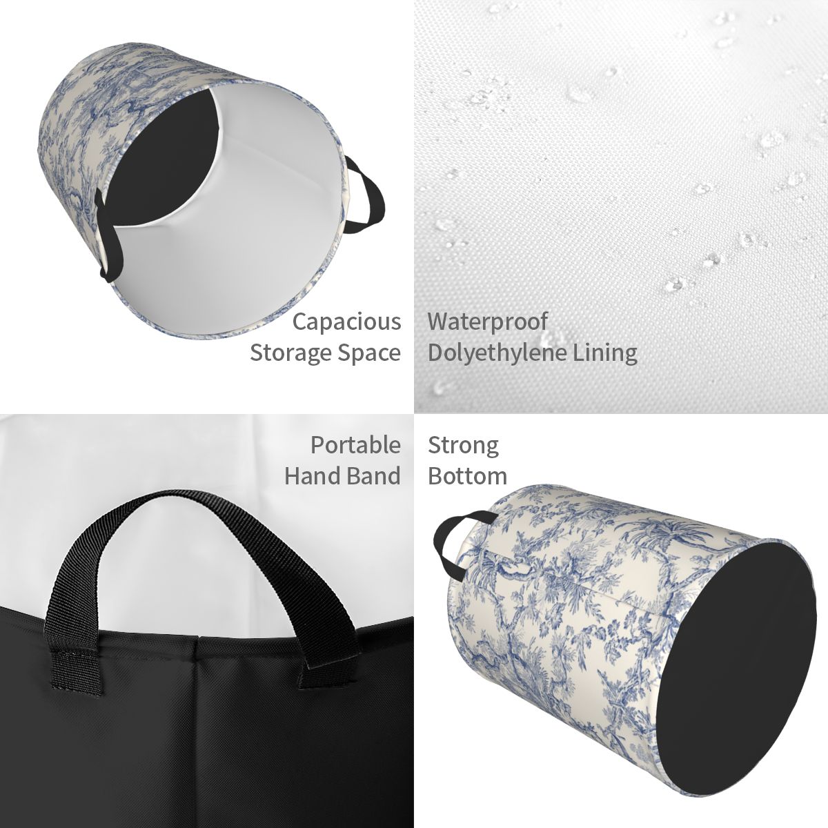 Custom Toile De Jouy Patterns  - Laundry Hamper Nursery 评论和价格