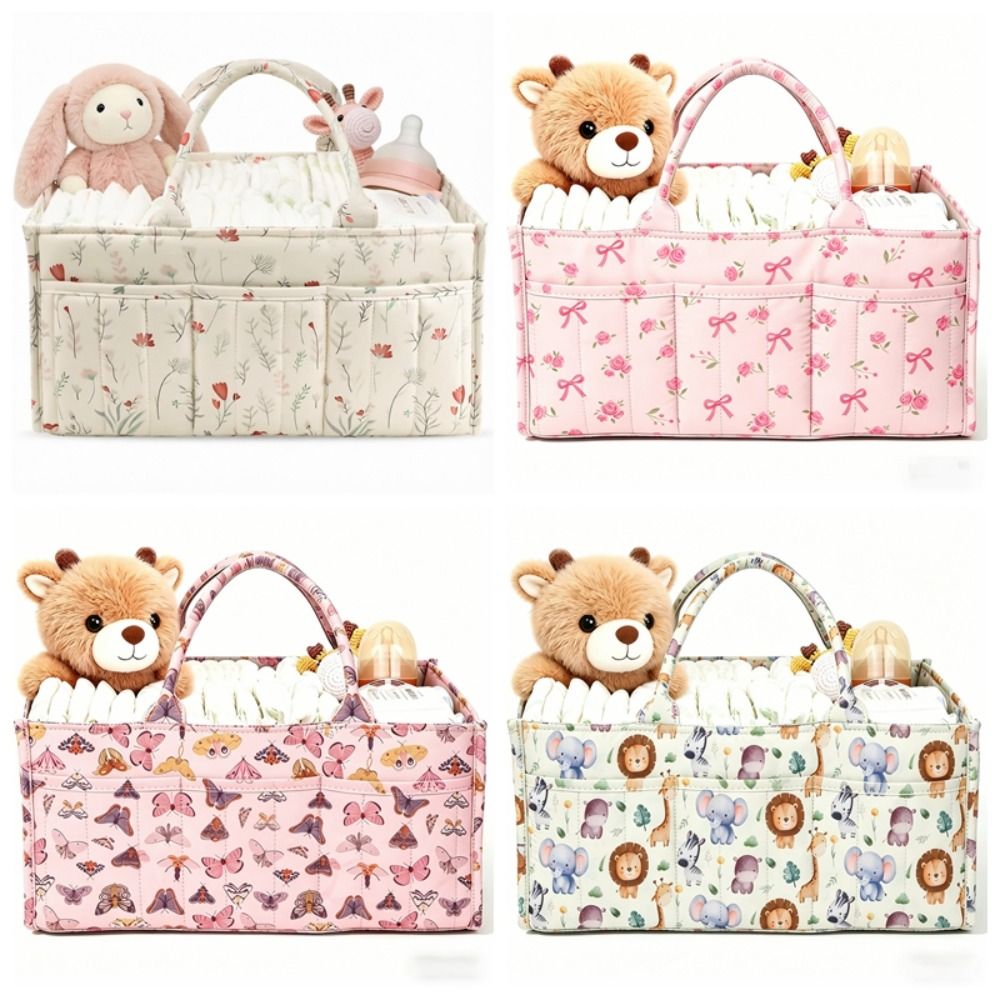 Floral Baby Diaper Caddy Organ - Baby Nursery Essentials 评论和价格