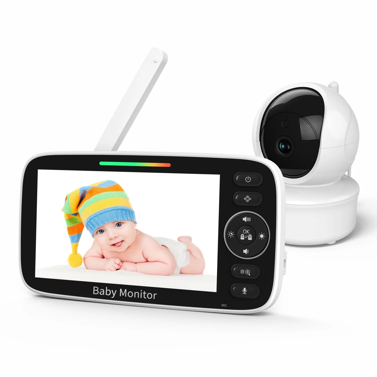 Baby Monitor with 5-inch LCD S - Baby Nursery Videos 评论和价格