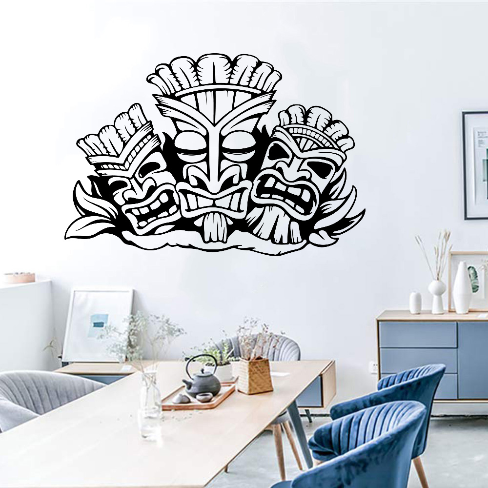 Hawaiian Totem Wall Sticker Al - Baby Nursery Vinyl 评论和价格