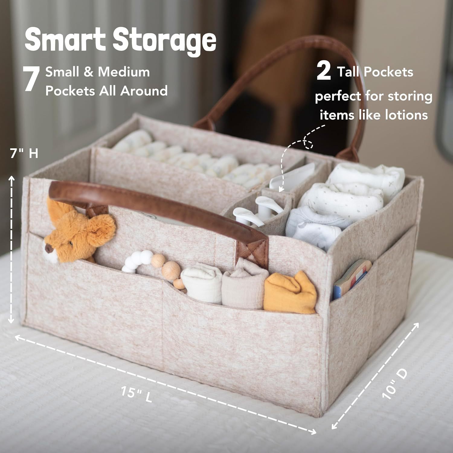 Baby Felt Storage Nursery Orga - Baby Nursery Organizer 评论和价格