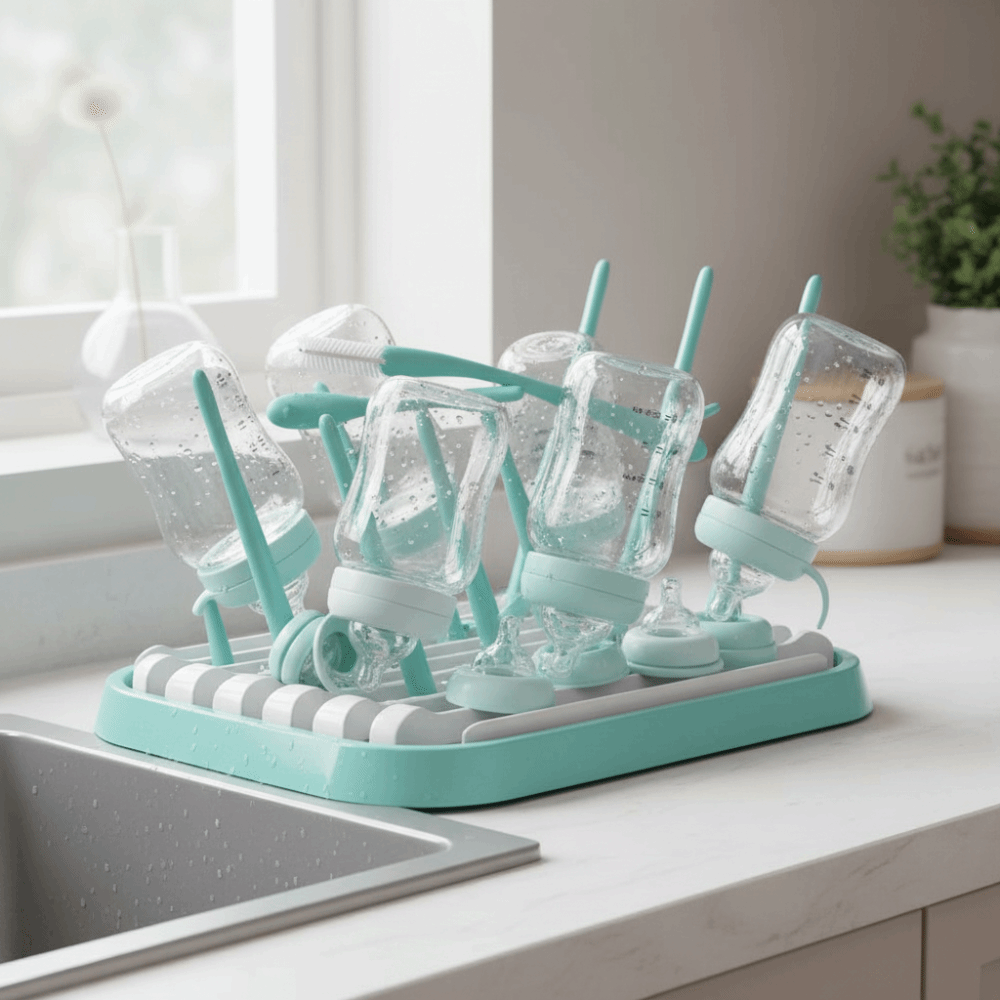 Foldable Baby Bottle Drying Ra - Baby Nursery Essentials 评论和价格