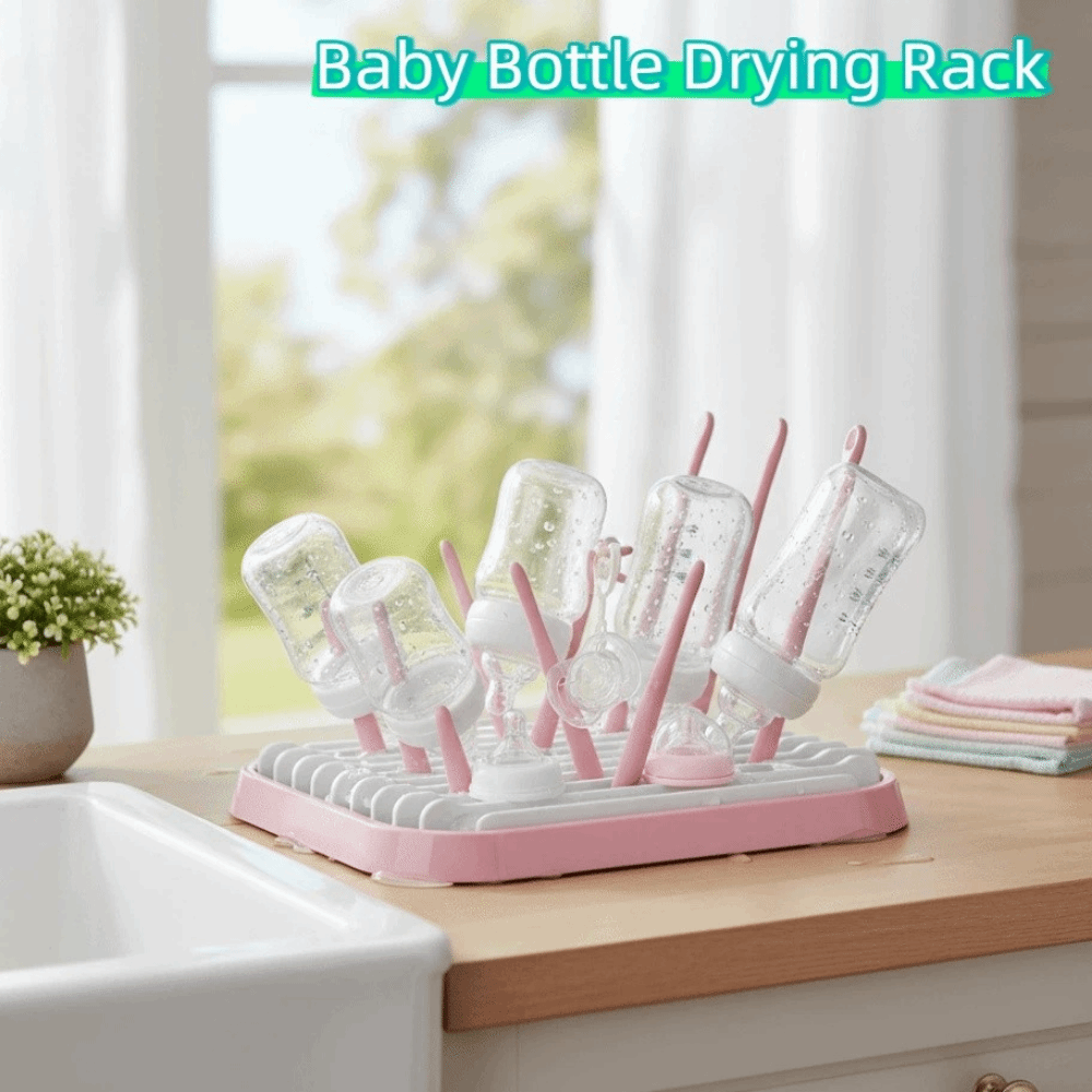 Foldable Baby Bottle Drying Ra - Baby Nursery Essentials 评论和价格