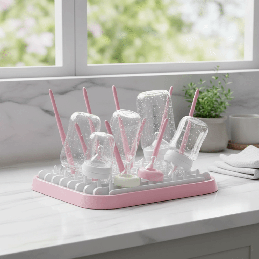 Foldable Baby Bottle Drying Ra - Baby Nursery Essentials 评论和价格