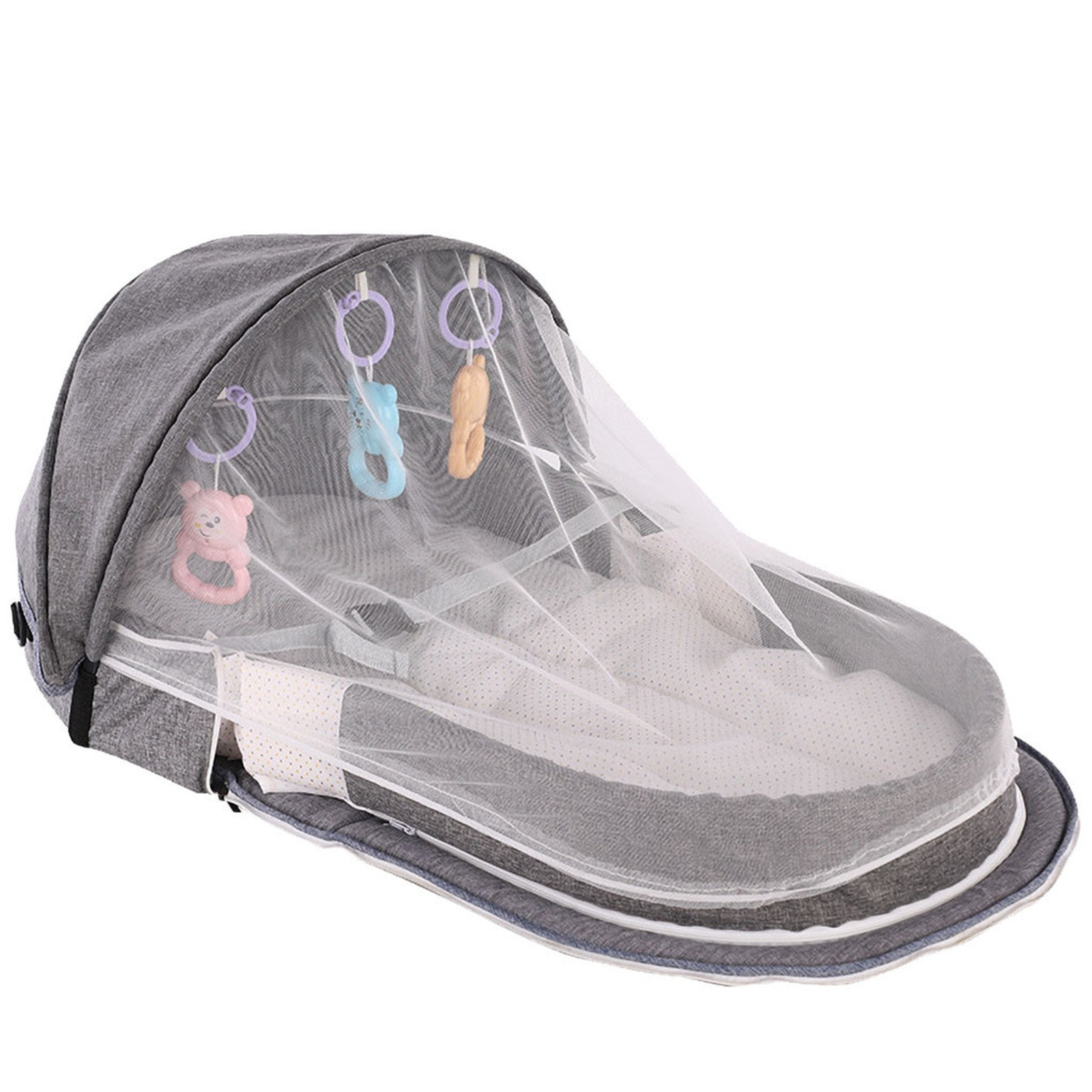 Baby Bed Folding Portable Baby - Baby Nursery Hamper 评论和价格