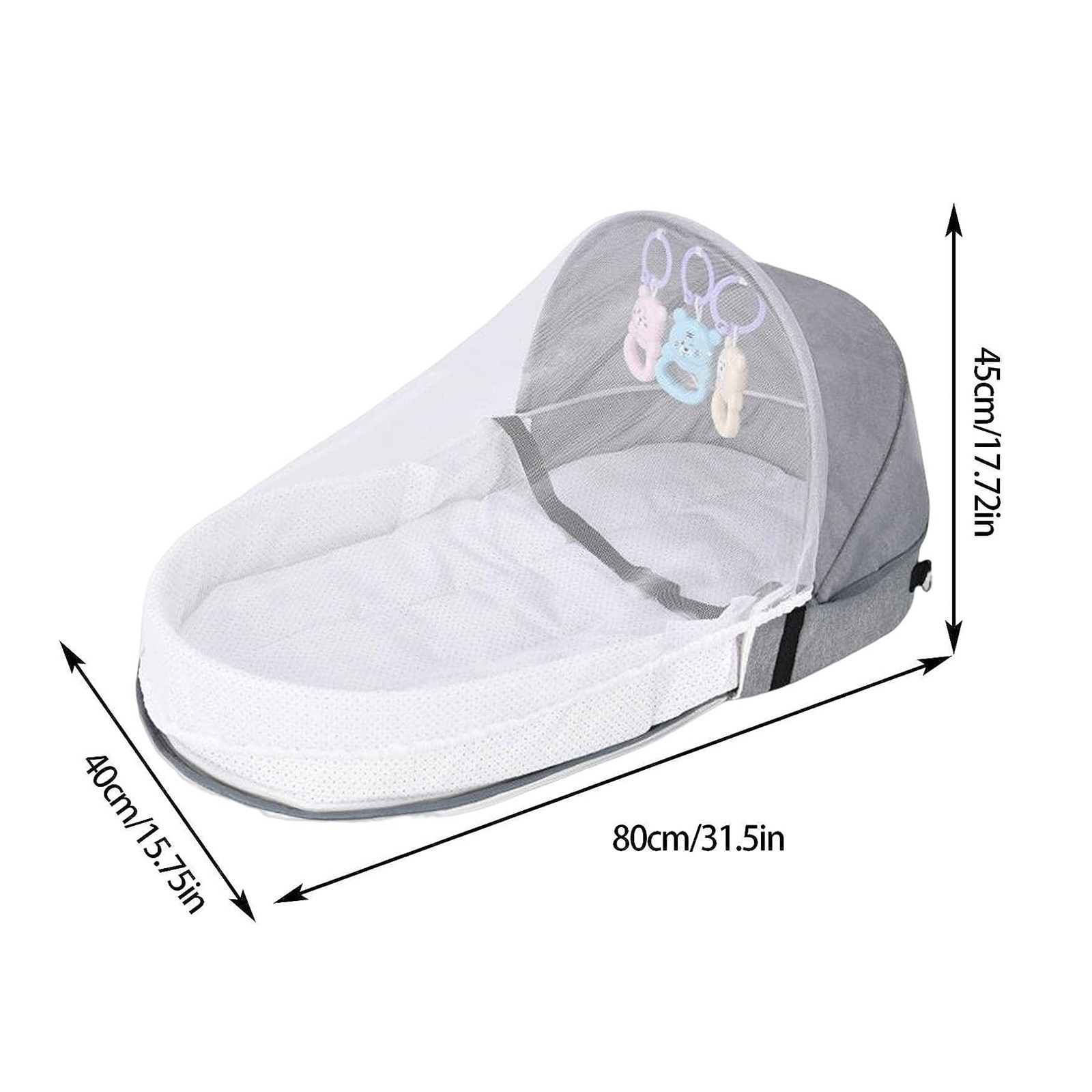 Baby Bed Folding Portable Baby - Baby Nursery Hamper 评论和价格