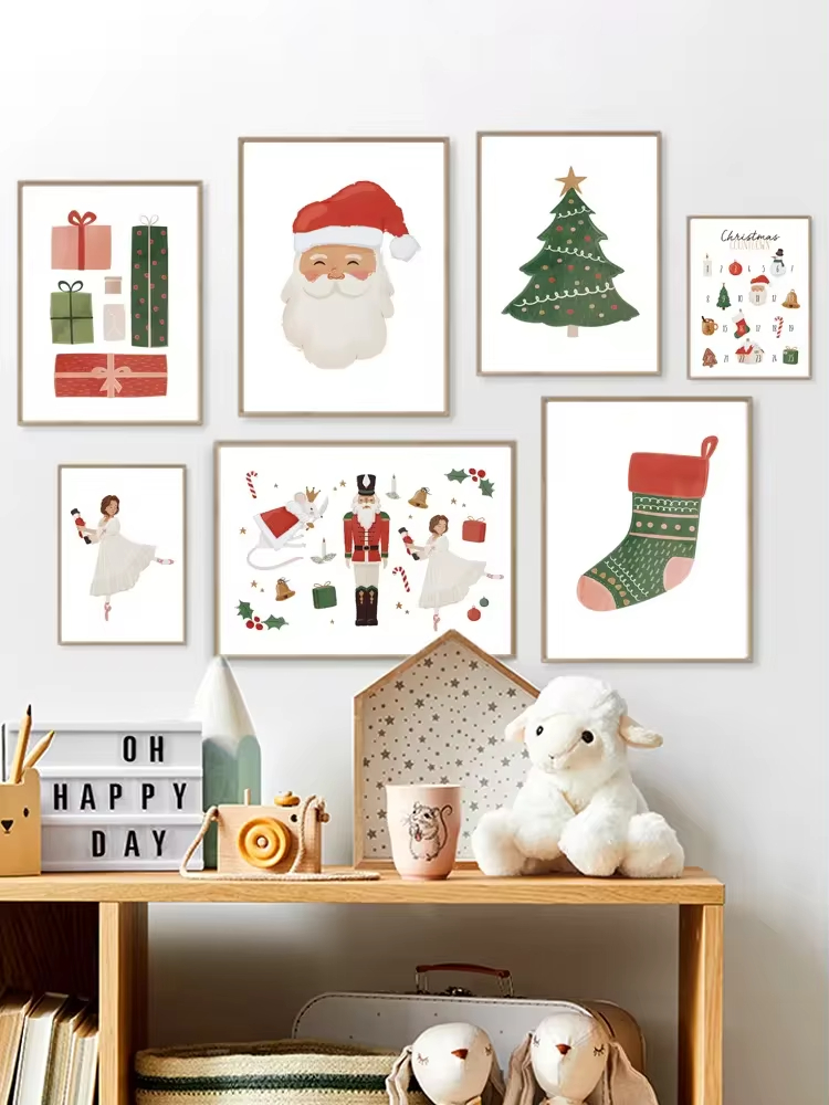 Cartoon Christmas Gift Socks M - Baby Nursery Mirror 评论和价格