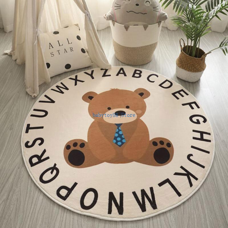 Y4UD Cartoon Animal Print Baby - Baby Nursery Carpet 评论和价格