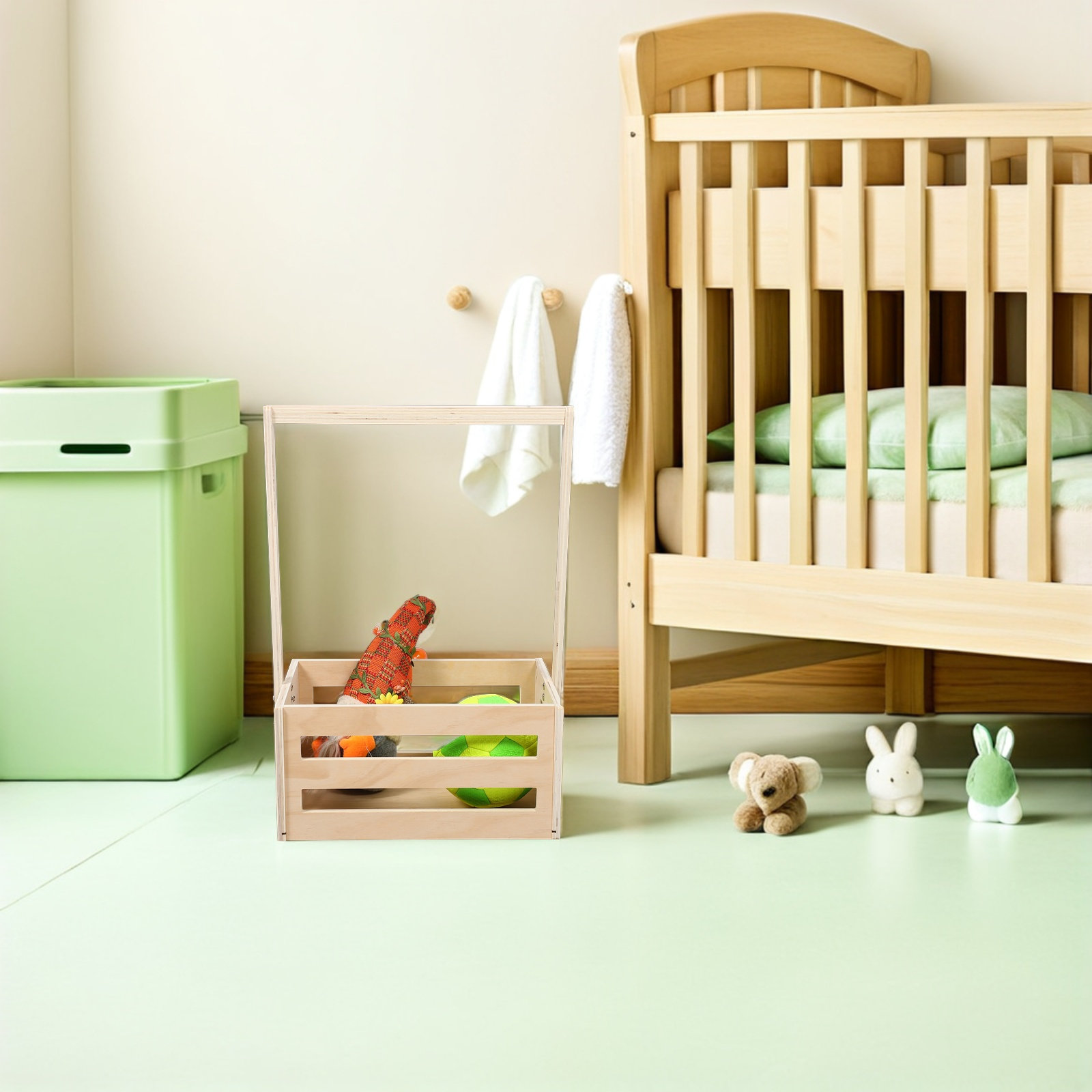 Vintage Wooden Baby Shower Sto - Baby Nursery Organizer 评论和价格