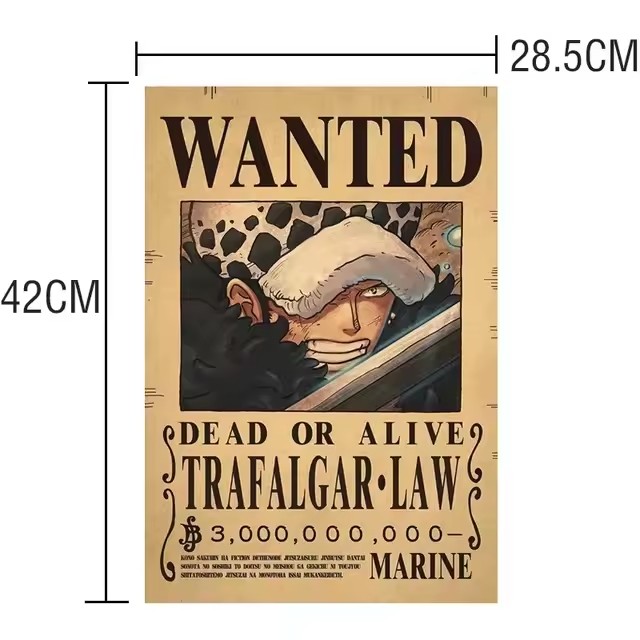Anime One Piece Bounty Wanted  - Baby Nursery Vinyl 评论和价格