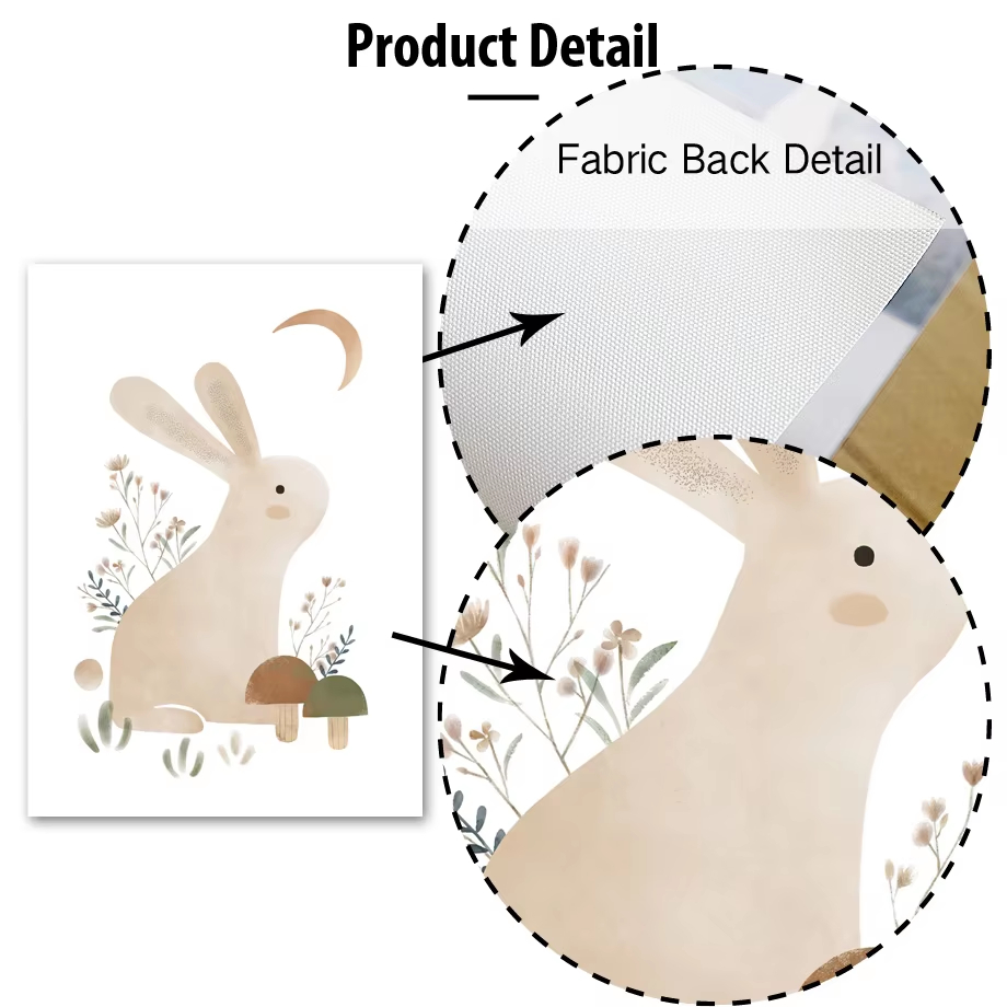 Boho Rabbit Fox Hedgehog Bird  - Baby Nursery Mirror 评论和价格