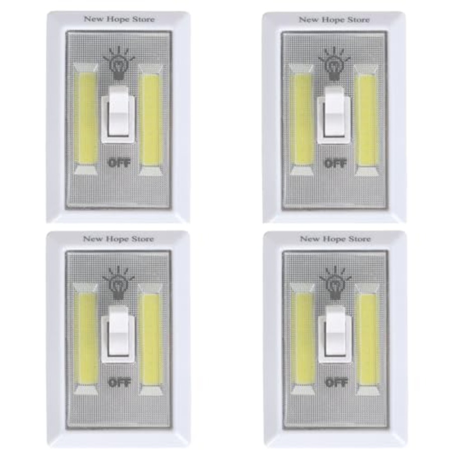 COB LED Night Lights, Battery  - Baby Nursery Closet 评论和价格