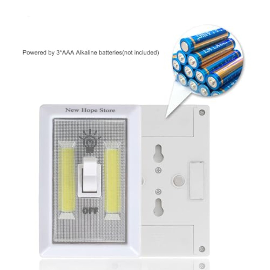 COB LED Night Lights, Battery  - Baby Nursery Closet 评论和价格