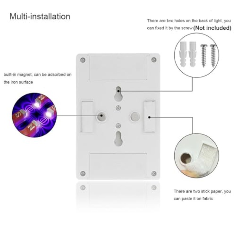 COB LED Night Lights, Battery  - Baby Nursery Closet 评论和价格
