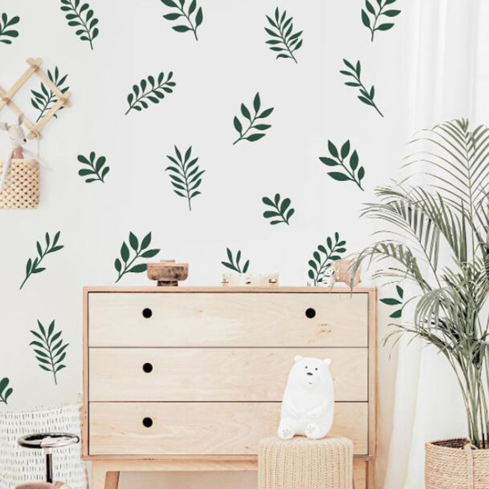41Pcs Botanical Leaf Wall Stic - Baby Nursery Plants 评论和价格