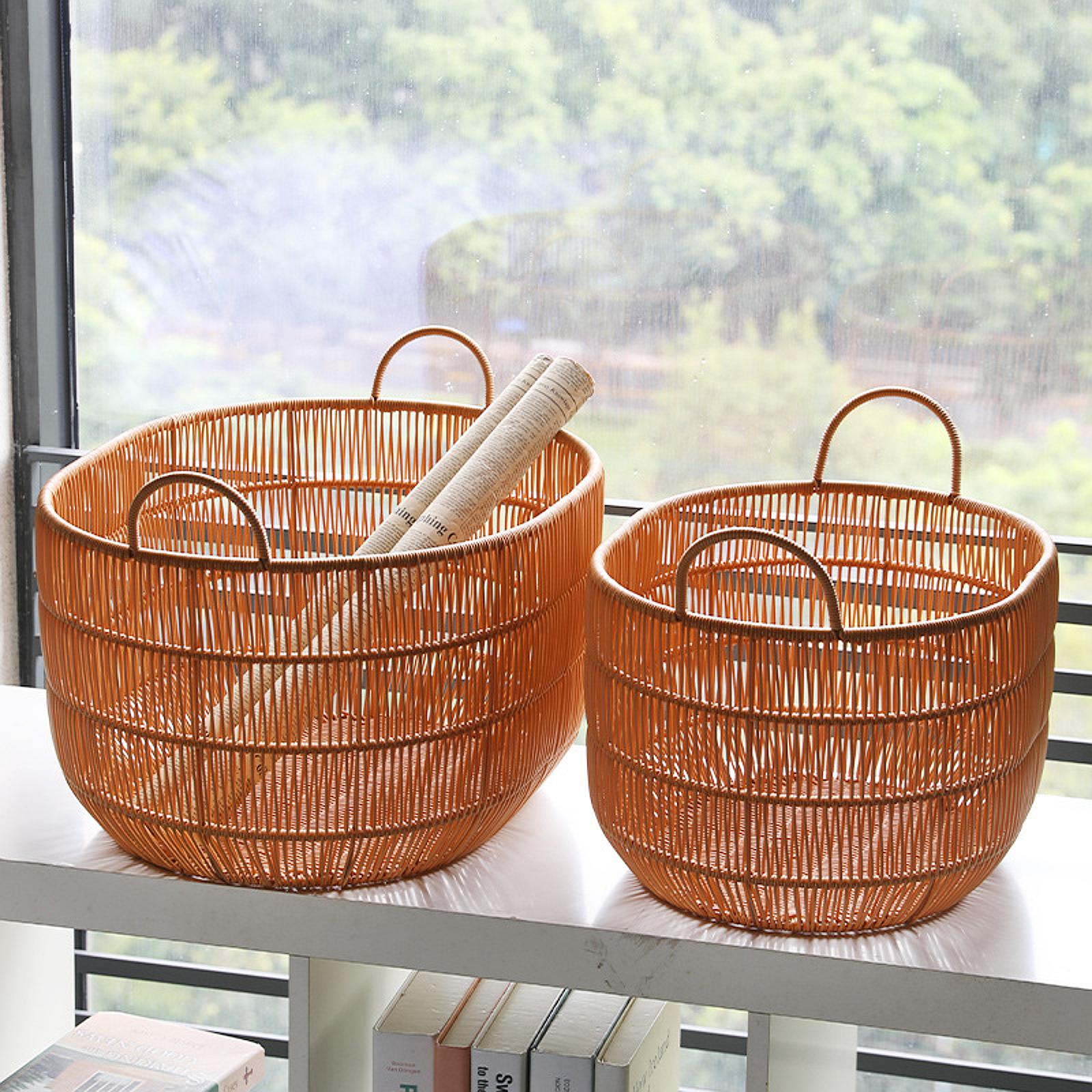 Woven Basket Clothes Hamper Mu - Laundry Hamper Nursery 评论和价格