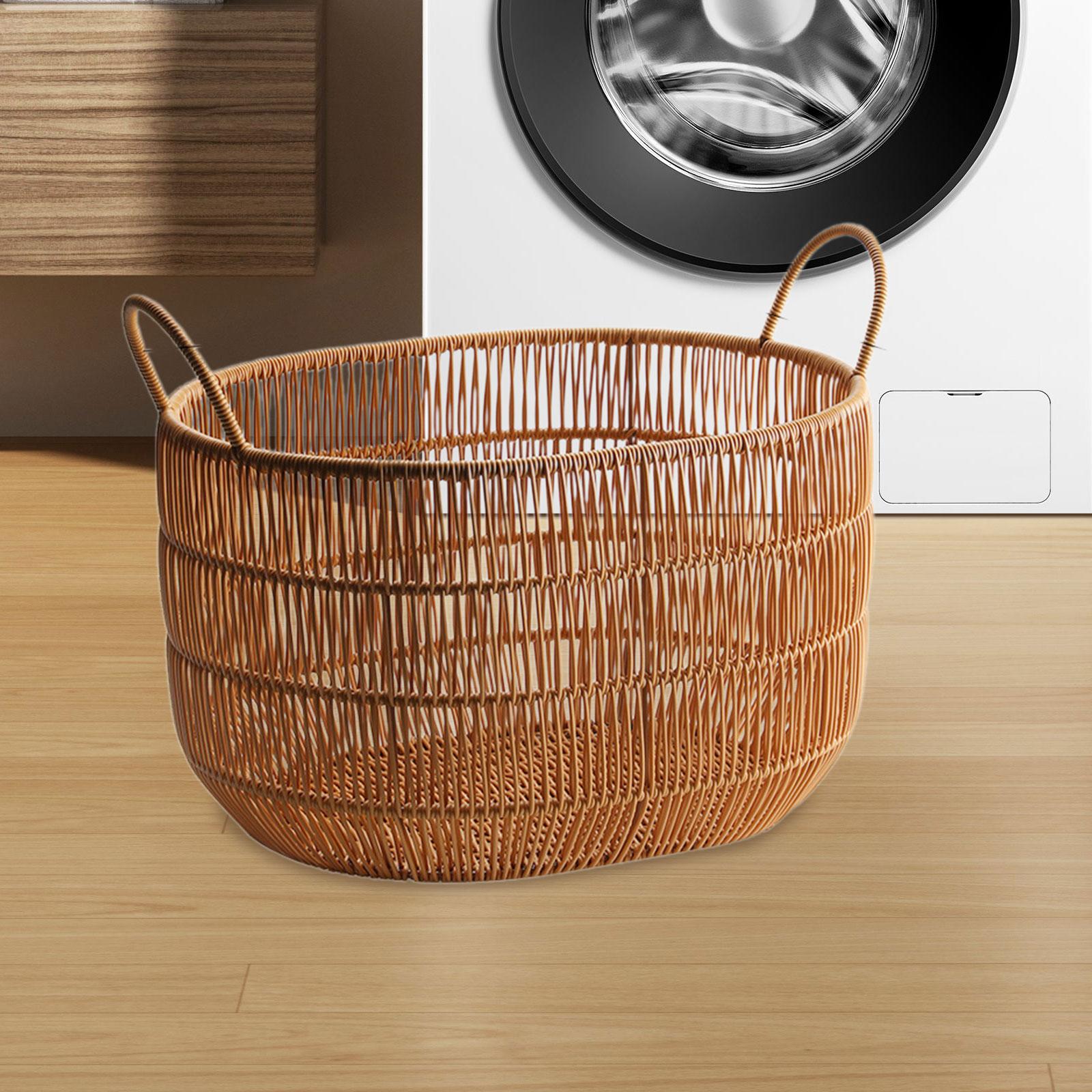 Woven Basket Clothes Hamper Mu - Laundry Hamper Nursery 评论和价格
