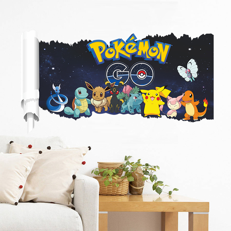 Cartoon Pokémon Pikachu Wall S - Baby Nursery Vinyl 评论和价格