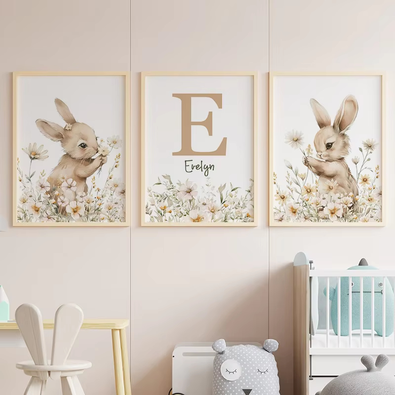 Autumn Rabbit Wild Flower Dais - Baby Nursery Mirror 评论和价格