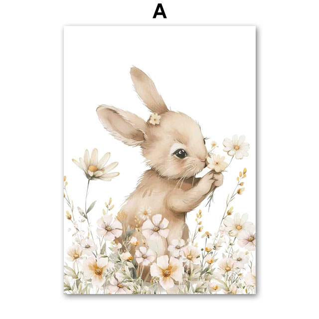 Autumn Rabbit Wild Flower Dais - Baby Nursery Mirror 评论和价格