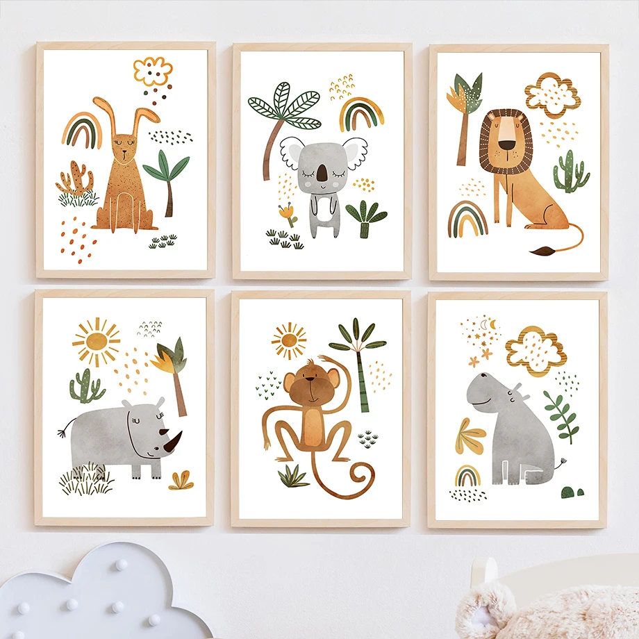 Giraffe Elephant Tiger Zebra T - Baby Nursery Plants 评论和价格