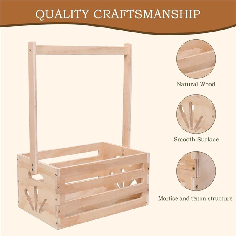 Wooden Baby Shower Gift Basket - Baby Nursery Hamper 评论和价格
