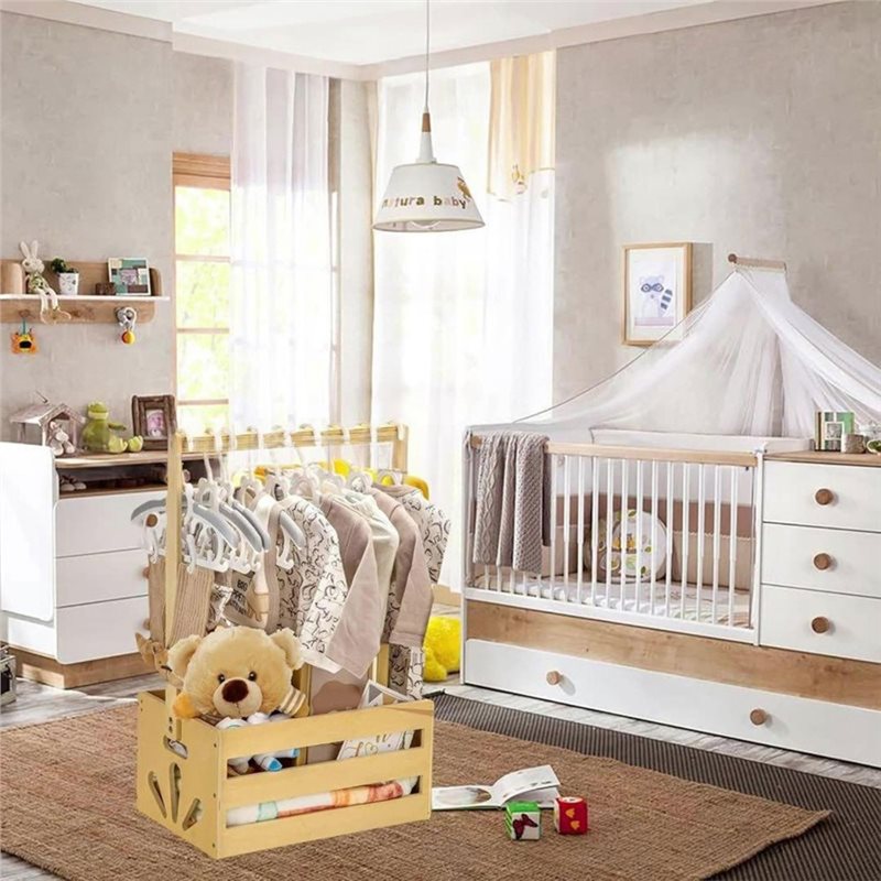 Wooden Baby Shower Gift Basket - Baby Nursery Hamper 评论和价格