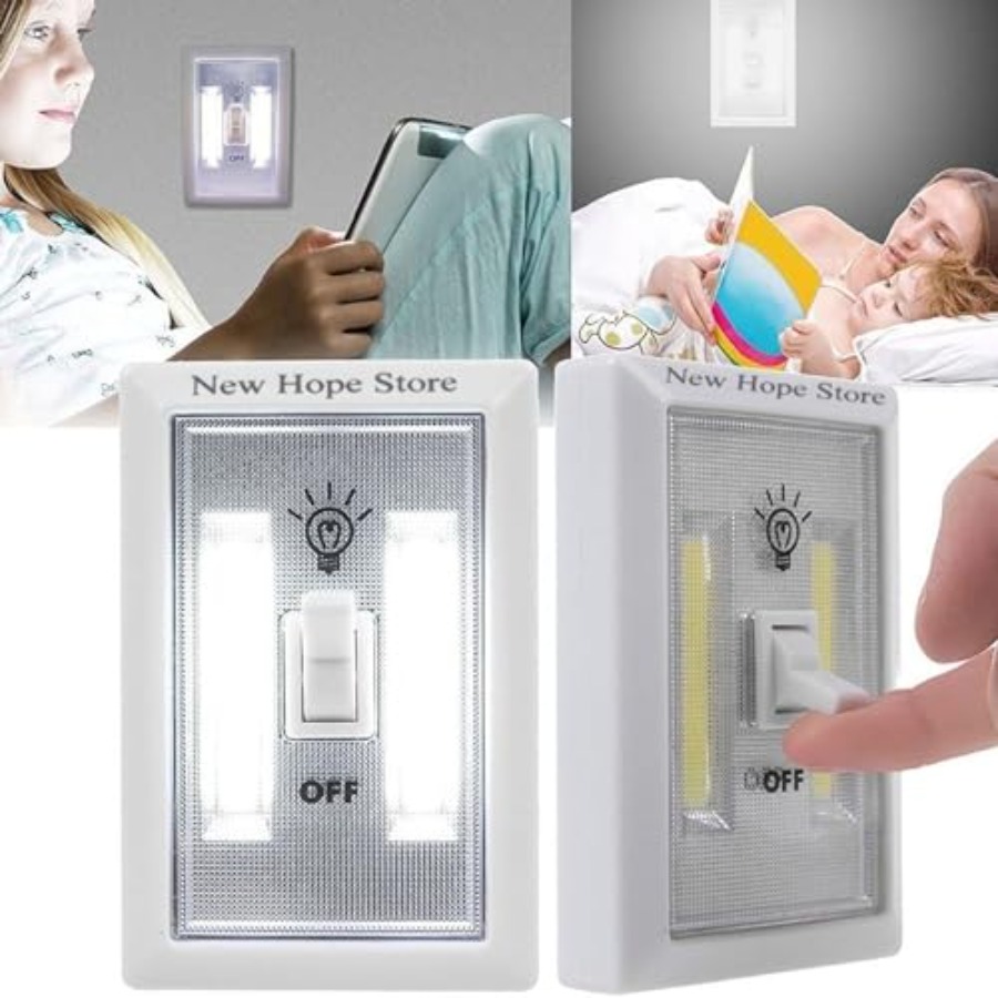 COB LED Night Lights, Battery  - Baby Nursery Closet 评论和价格