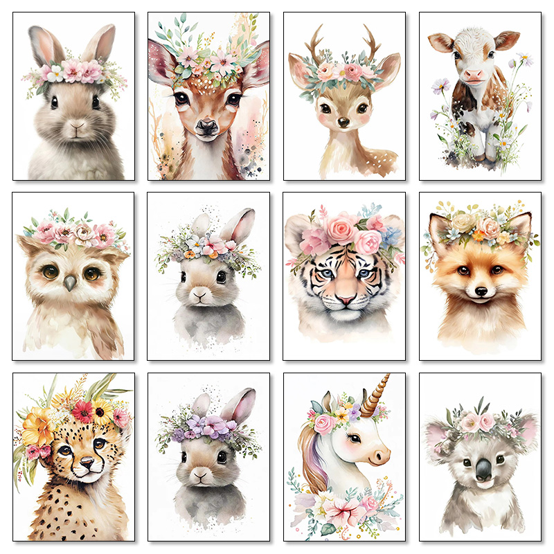 Baby Bear Bunny Deer Raccoon O - Baby Nursery Mirror 评论和价格