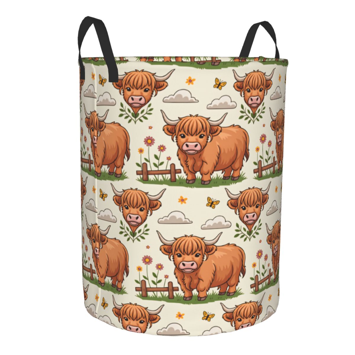 Cartoon Highland Cows Laundry  - Baby Nursery Hamper 评论和价格